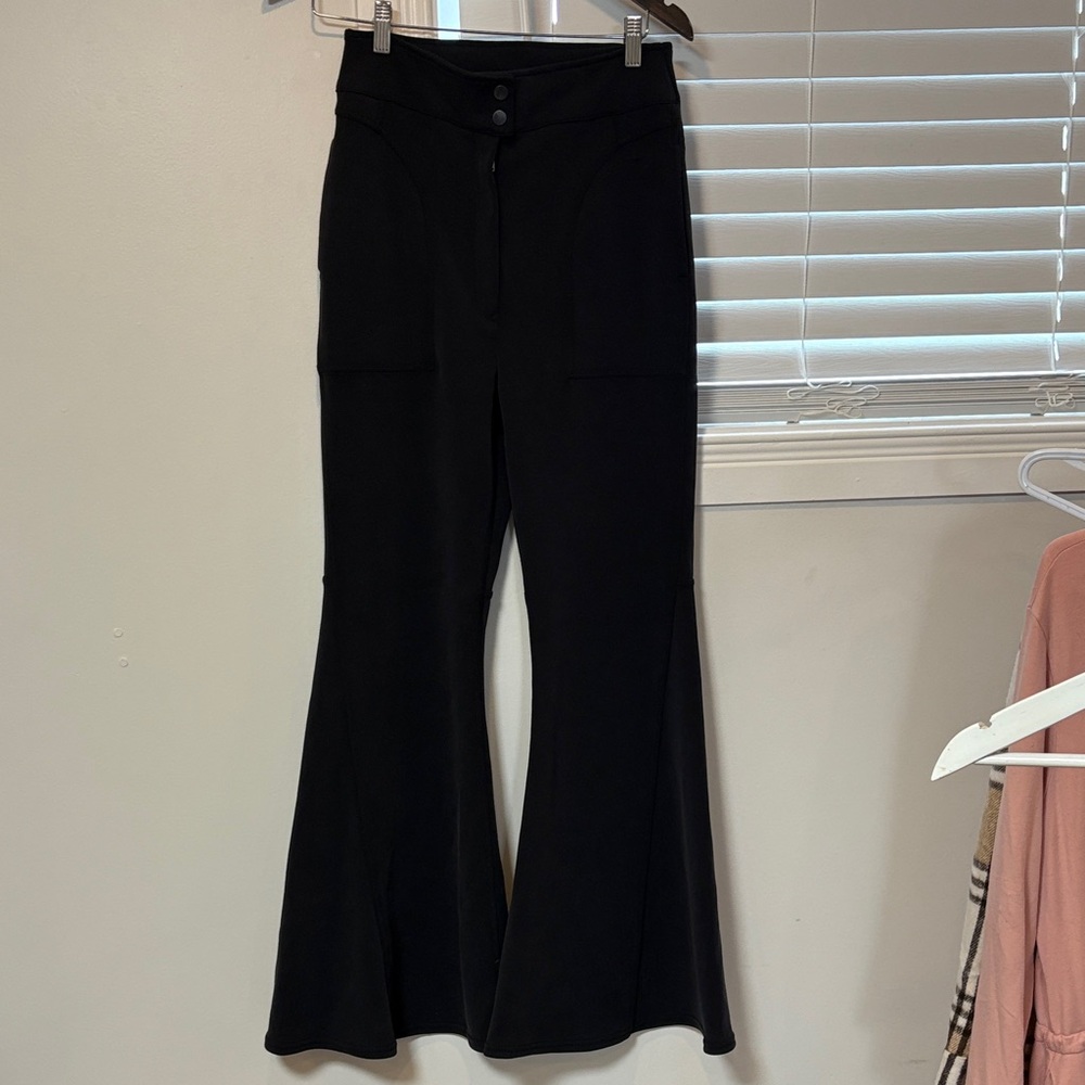 Free People Movement Black Flare Pants